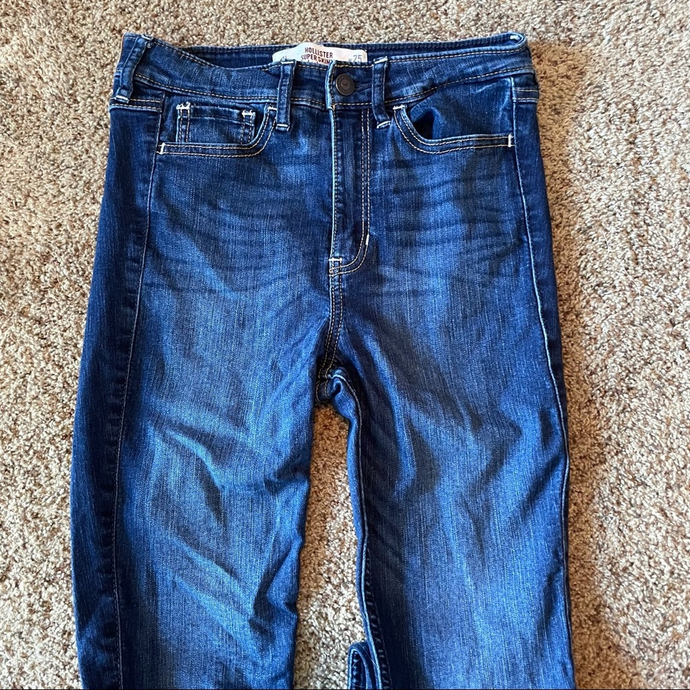 Hollister Dark Wash Super Skinny High Rise